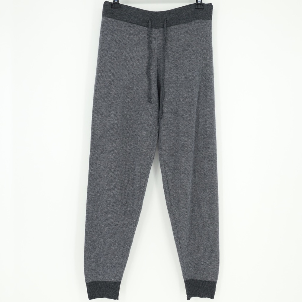 Heartloom Gray Knit Jogger Pants Wool Blend Drawstring Size Small Cozy Lounge